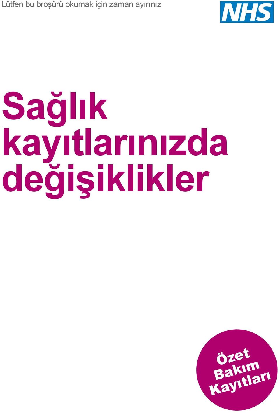 Sağlık kayıtlarınızda