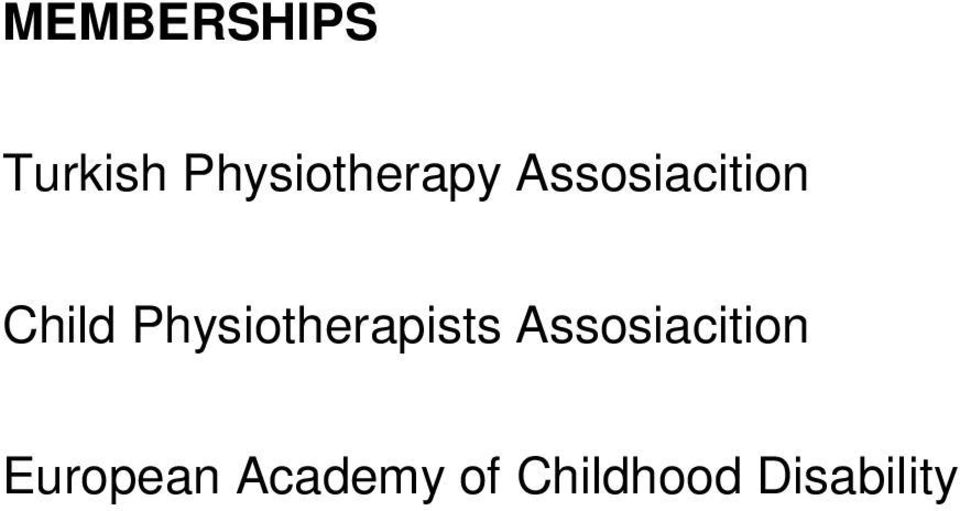 Child Physiotherapists