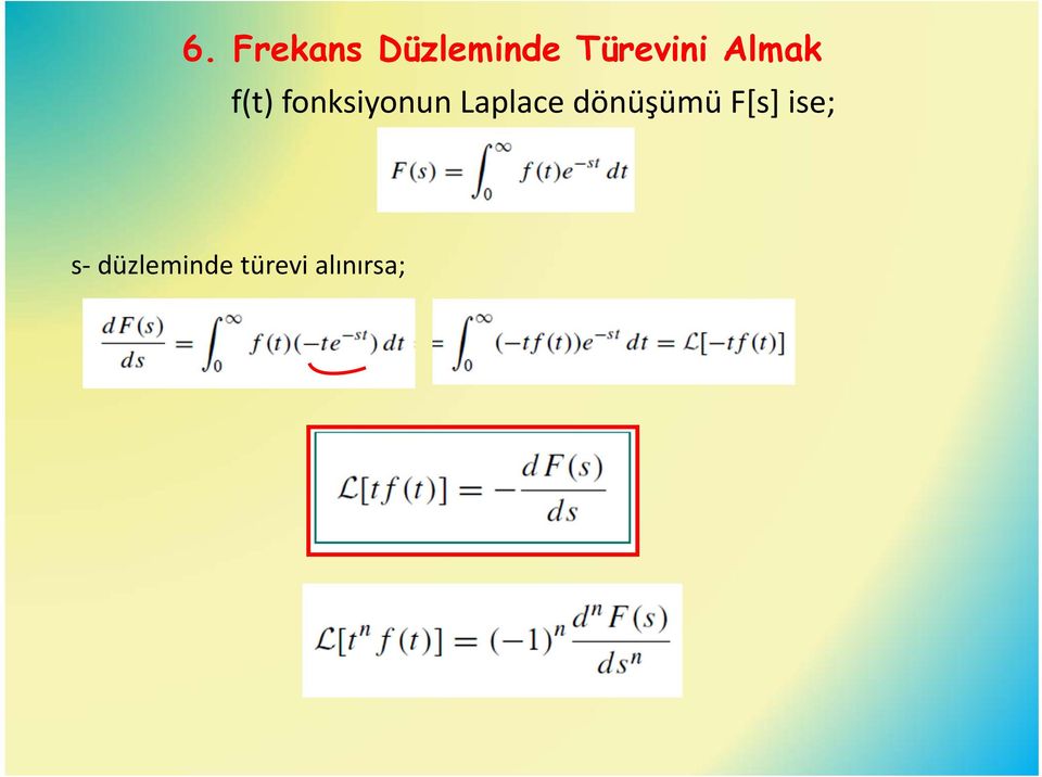 fonksiyonun Laplace