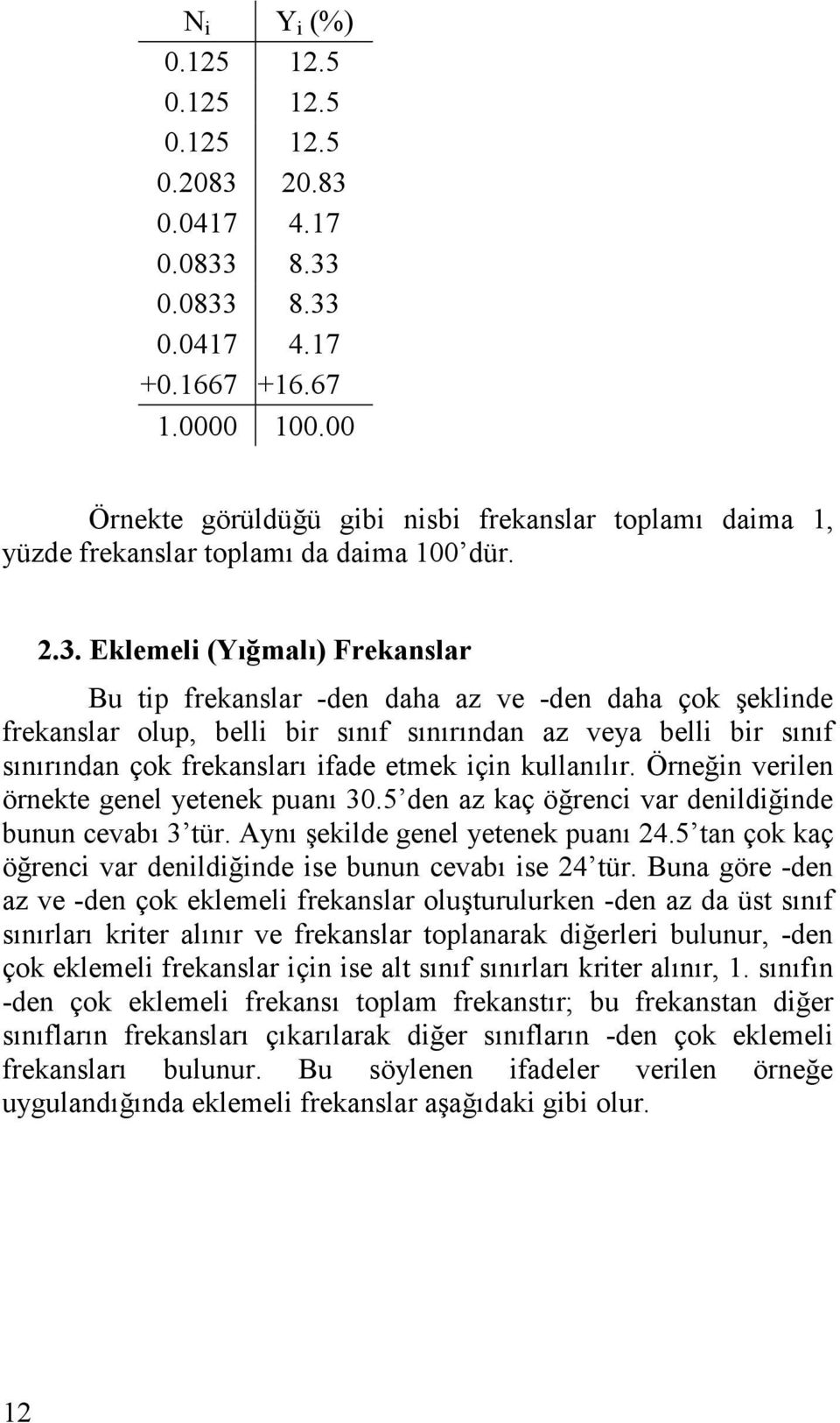 Öreğ verle örekte geel yeteek puaı 30.5 de az kaç öğrec var deldğde buu cevabı 3 tür. Ayı şeklde geel yeteek puaı 4.5 ta çok kaç öğrec var deldğde se buu cevabı se 4 tür.