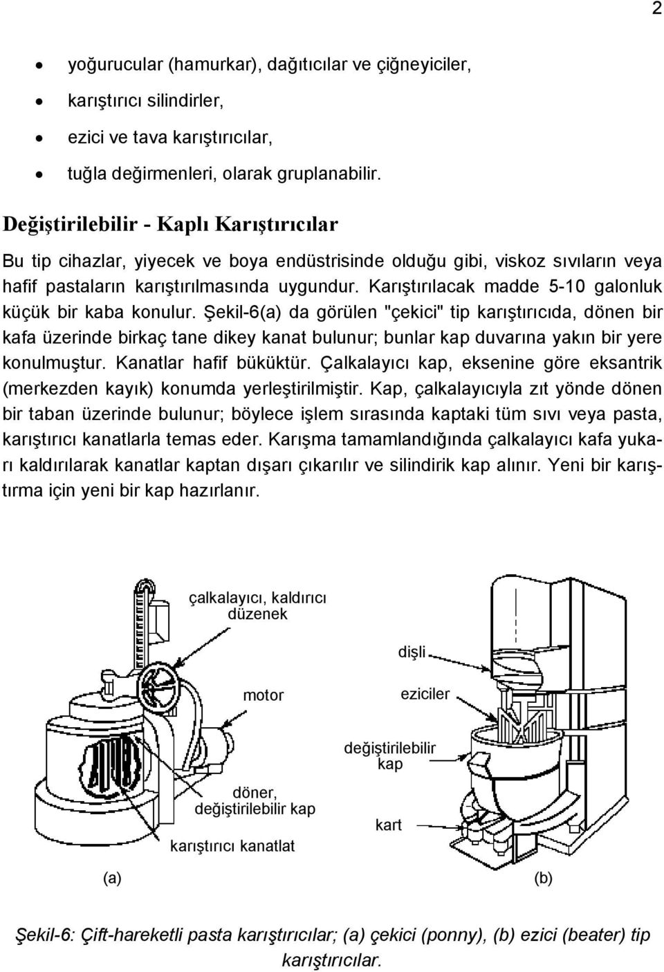 Karıştırılacak madde 5-10 galonluk küçük bir kaba konulur.