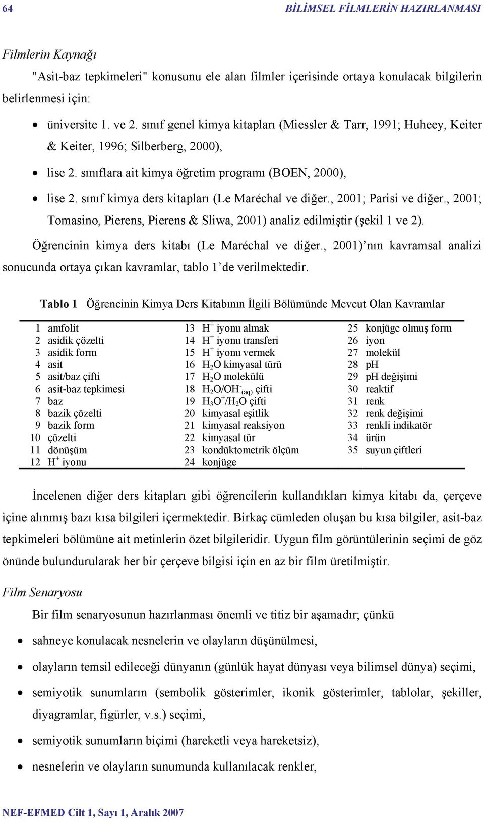 sınıf kimya ders kitapları (Le Maréchal ve diğer., 2001; Parisi ve diğer., 2001; Tomasino, Pierens, Pierens & Sliwa, 2001) analiz edilmiştir (şekil 1 ve 2).