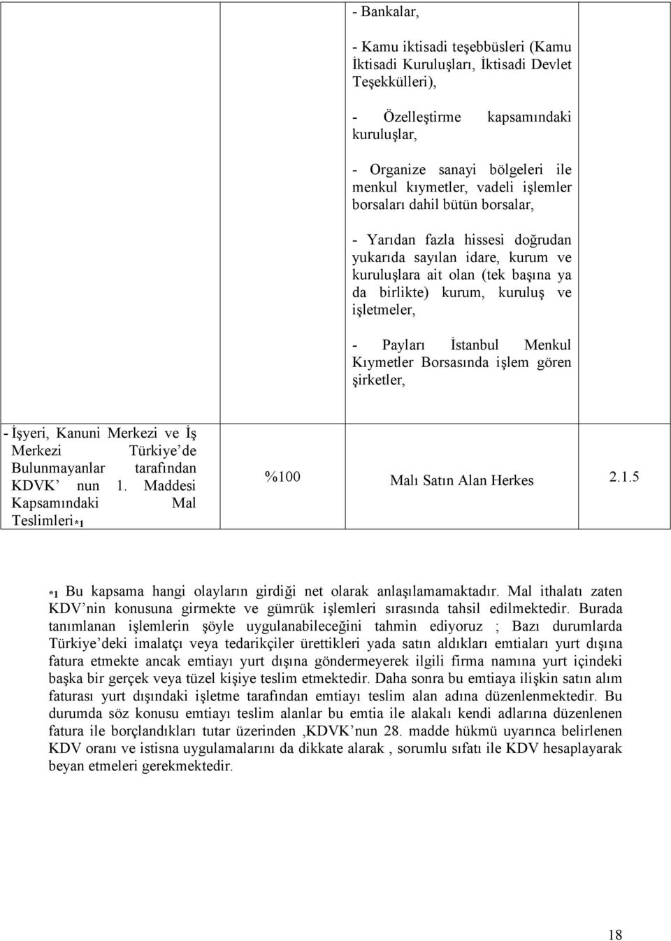 Burada tanımlanan işlemlerin şöyle uygulanabileceğini tahmin ediyoruz ; Bazı durumlarda Türkiye deki imalatçı veya tedarikçiler ürettikleri yada satın aldıkları emtiaları yurt dışına fatura etmekte