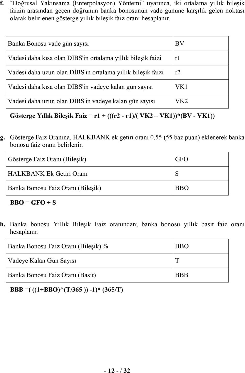 Banka Bonosu vade gün sayısı Vadesi daha kısa olan DİBS'in ortalama yıllık bileşik faizi Vadesi daha uzun olan DİBS'in ortalama yıllık bileşik faizi Vadesi daha kısa olan DİBS'in vadeye kalan gün