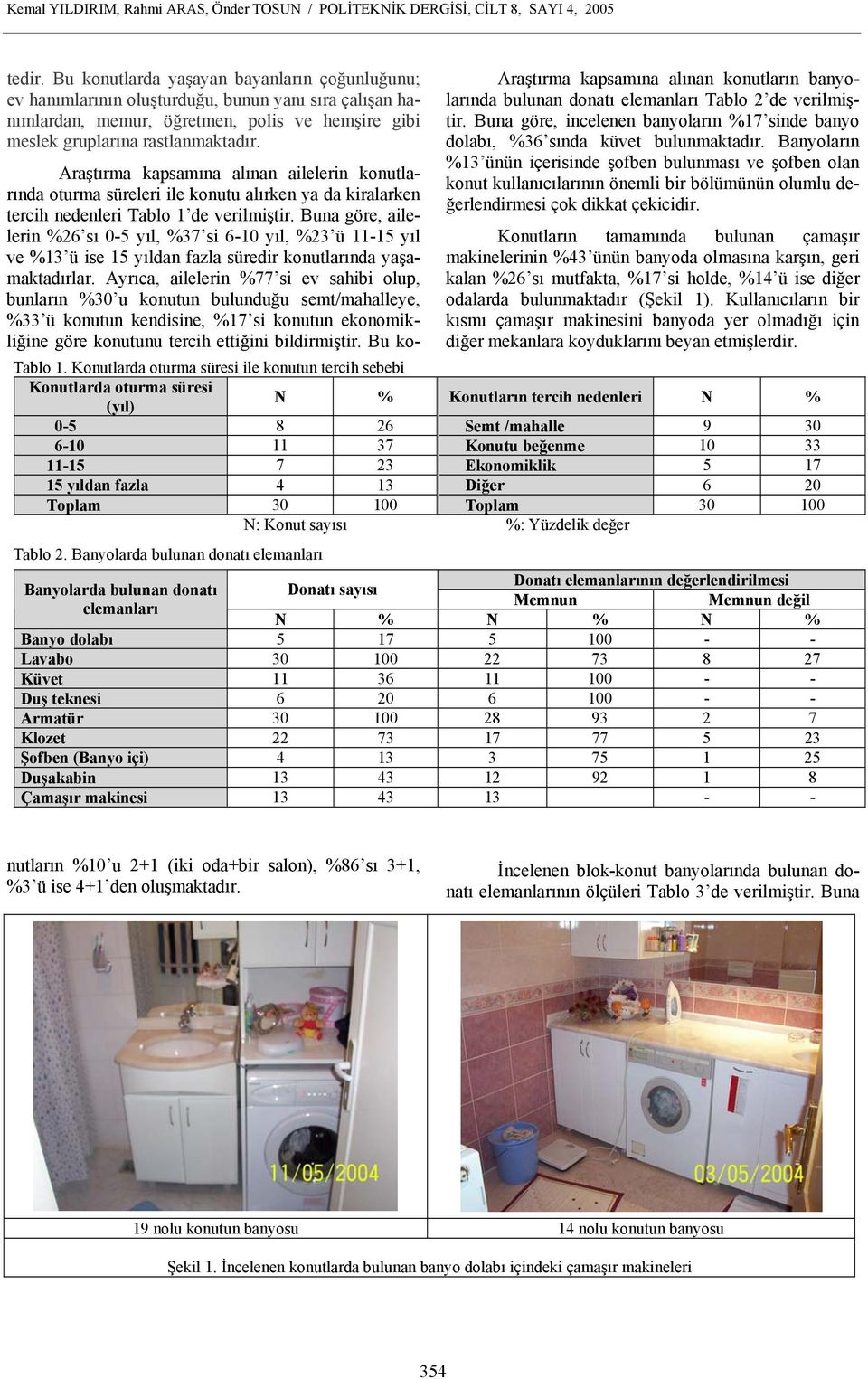 Konutlarda oturma süresi ile konutun tercih sebebi Konutlarda oturma süresi (yıl) Konutların tercih nedenleri 0-5 8 26 Semt /mahalle 9 30 6-10 11 37 Konutu beğenme 10 33 11-15 7 23 Ekonomiklik 5 17