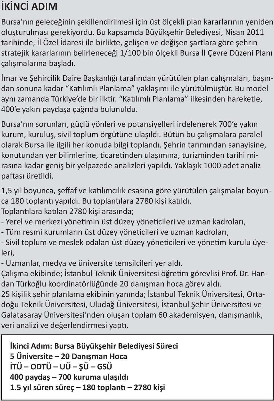 Düzeni Planı çalışmalarına başladı. İmar ve Şehircilik Daire Başkanlığı tarafından yürütülen plan çalışmaları, başından sonuna kadar Katılımlı Planlama yaklaşımı ile yürütülmüştür.