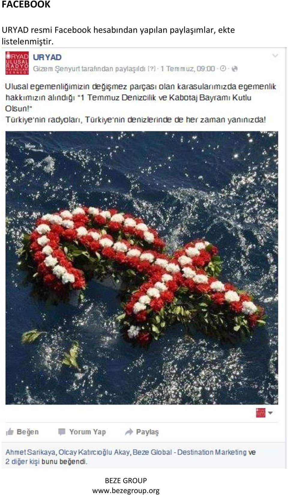 yapılan paylaşımlar,