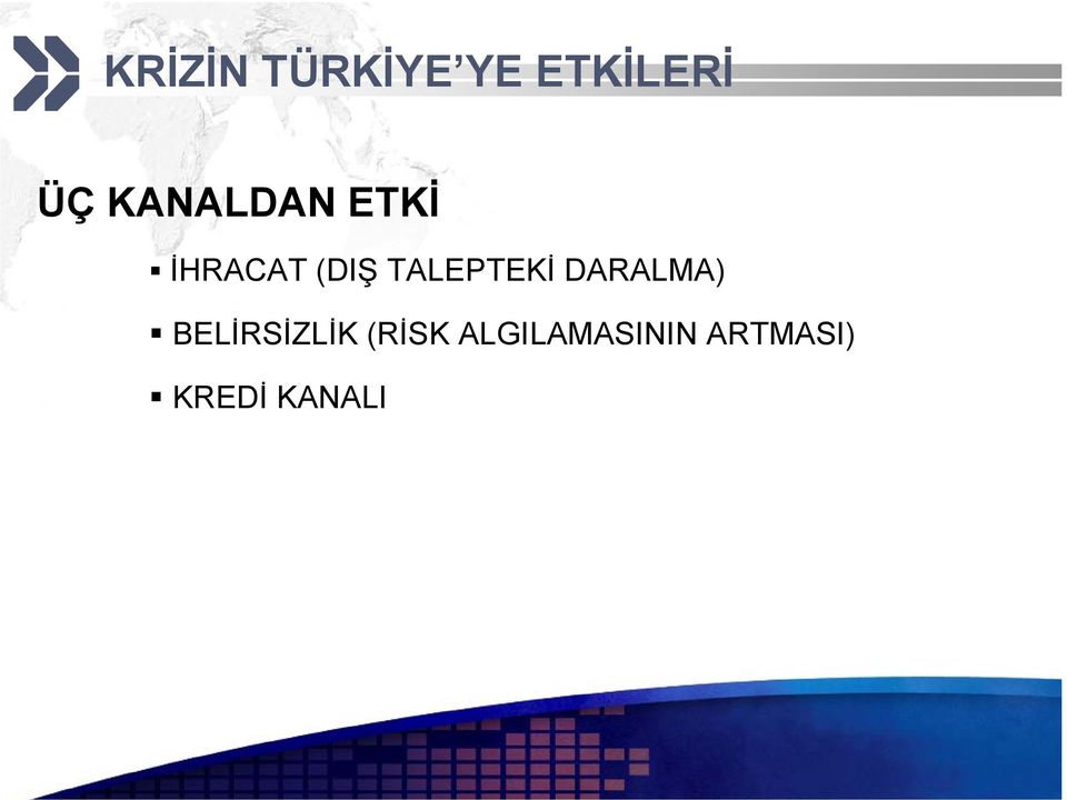 TALEPTEKİ DARALMA) BELİRSİZLİK