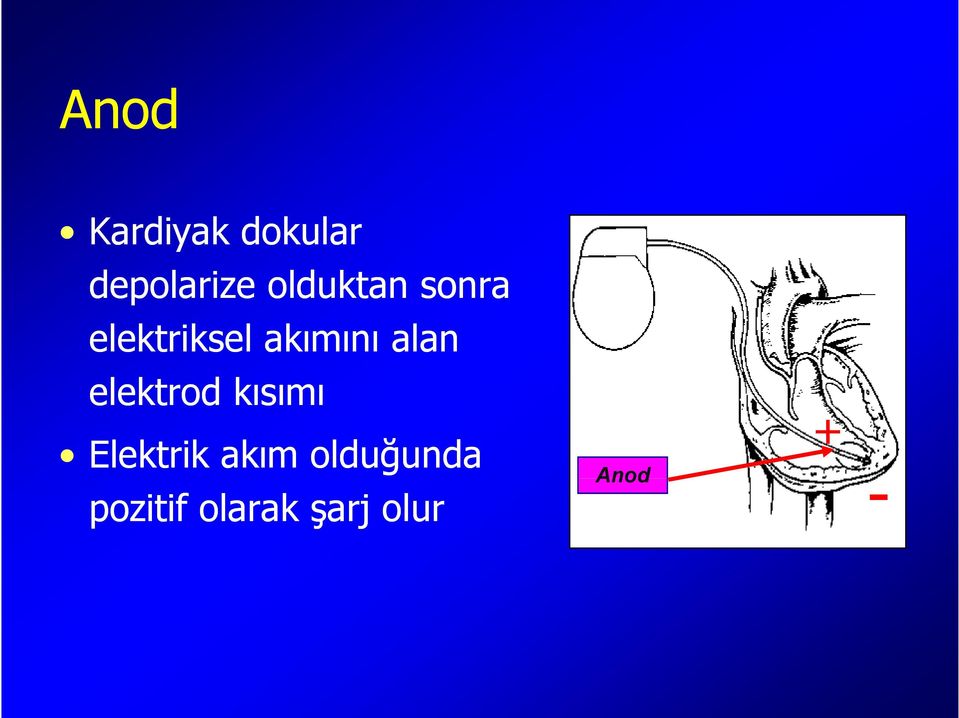 alan elektrod kısımı Elektrik akım