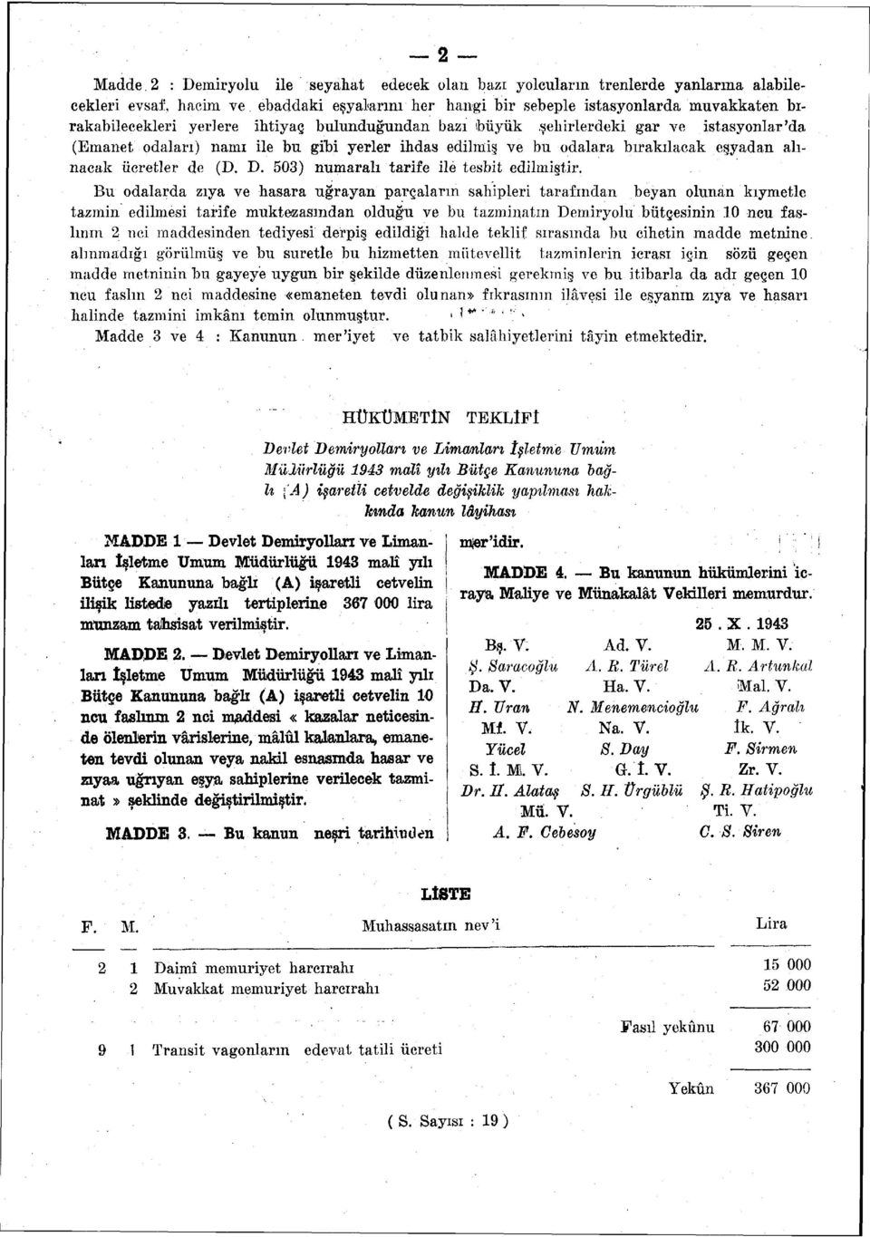 503) numaralı tarife ile tesbit edilmiştir.