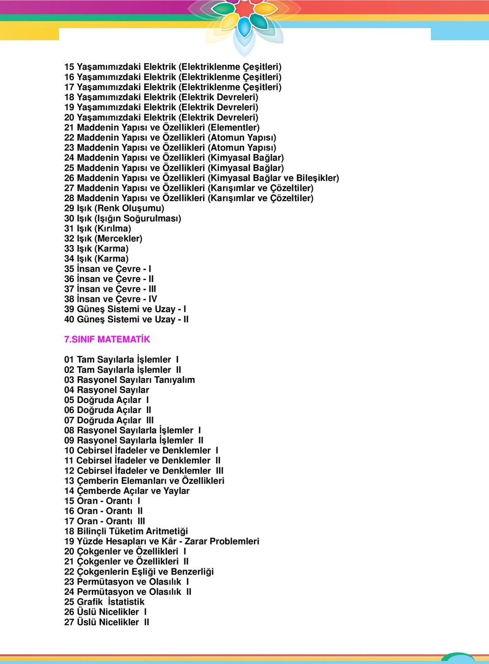 Özellikleri (Atomun Yap ) 24 Maddenin Yap ve Özellikleri (Kimyasal Ba lar) 25 Maddenin Yap ve Özellikleri (Kimyasal Ba lar) 26 Maddenin Yap ve Özellikleri (Kimyasal Ba lar ve Bile ikler) 27 Maddenin