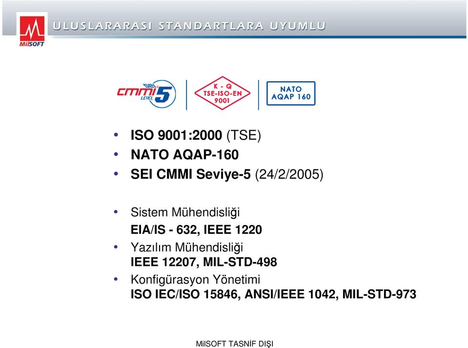 Yazılım Mühendisliği IEEE 12207, MIL-STD-498