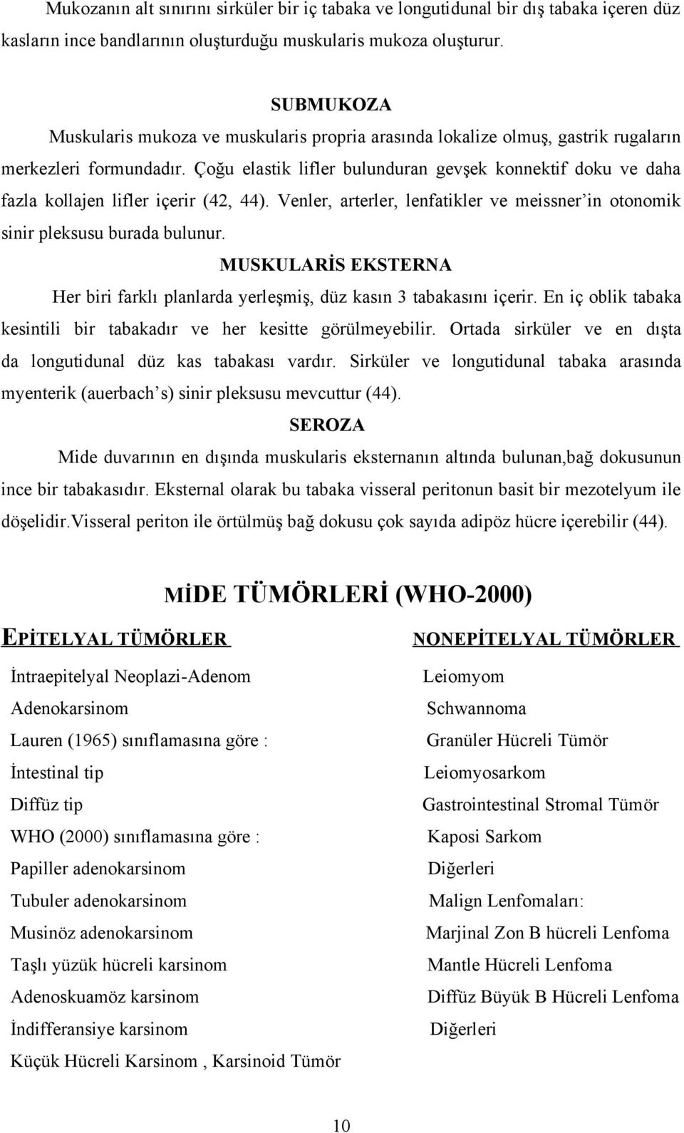 Çoğu elastik lifler bulunduran gevşek konnektif doku ve daha fazla kollajen lifler içerir (4, 44). Venler, arterler, lenfatikler ve meissner in otonomik sinir pleksusu burada bulunur.