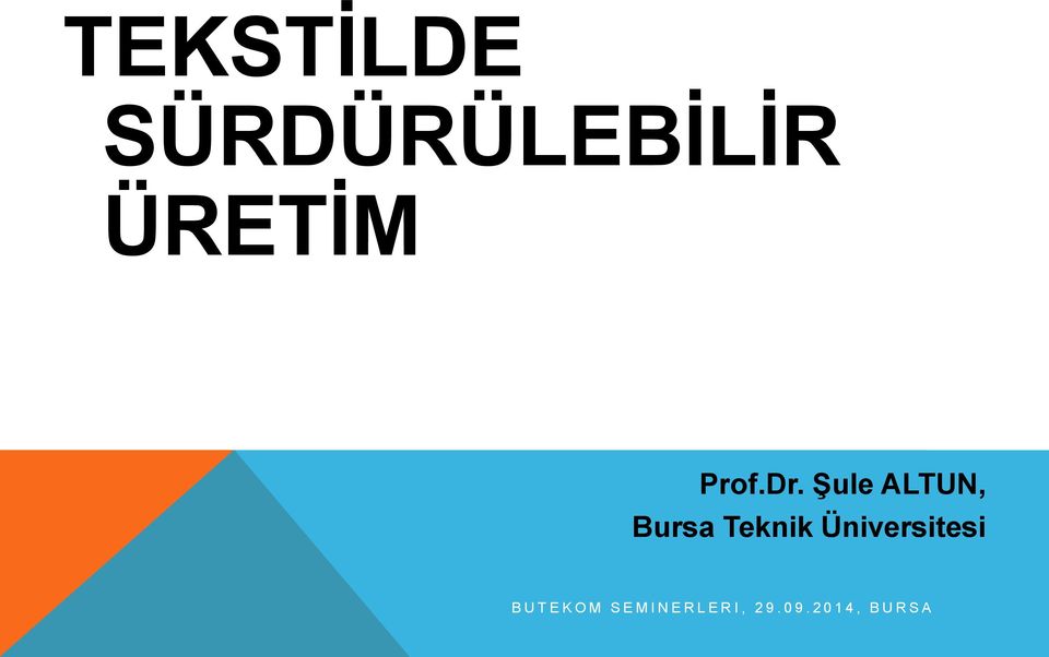 Şule ALTUN, Bursa Teknik