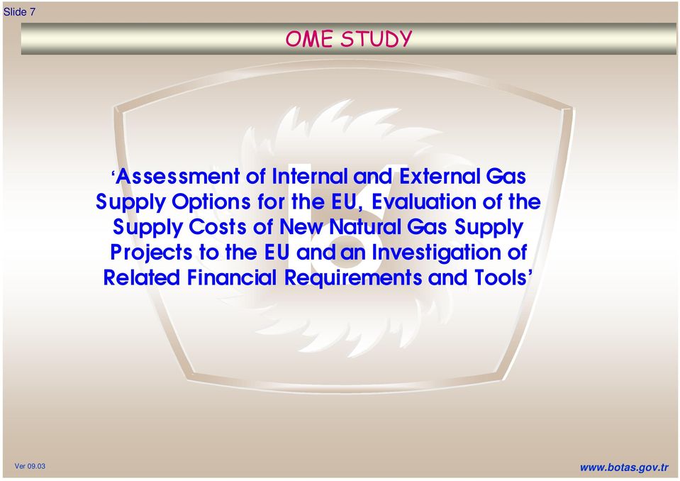 Costs of New Natural Gas Supply Projects to the EU and