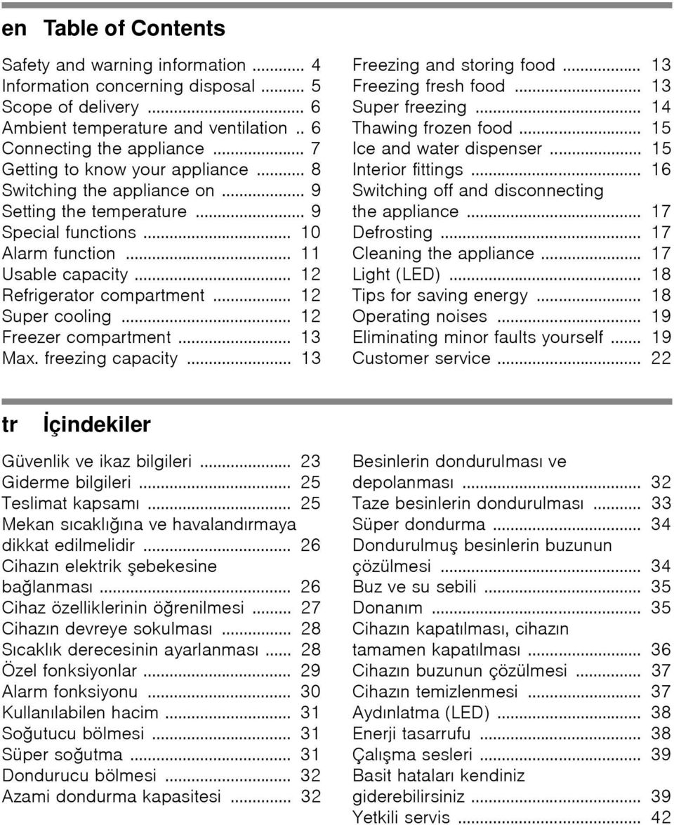 .. 12 Super cooling... 12 Freezer compartment... 13 Max. freezing capacity... 13 Freezing and storing food... 13 Freezing fresh food... 13 Super freezing... 14 Thawing frozen food.