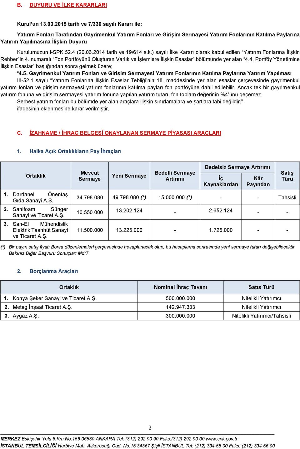 4 (20.06.2014 tarih ve 19/614 s.k.) sayılı İlke Kararı olarak kabul edilen Yatırım larına İlişkin Rehber in 4. numaralı Portföyünü Oluşturan Varlık ve İşlemlere İlişkin Esaslar bölümünde yer alan 4.4. Portföy Yönetimine İlişkin Esaslar başlığından sonra gelmek üzere; 4.