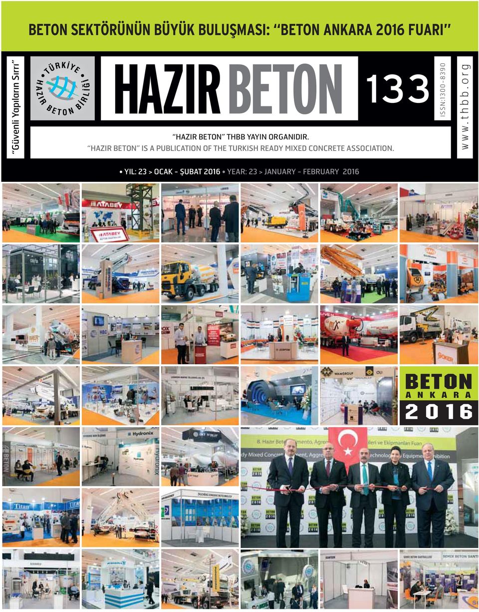 HAZIR BETON IS A PUBLICATION OF THE TURKISH READY MIXED CONCRETE