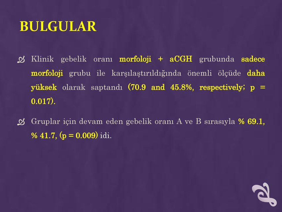 olarak saptandı (70.9 and 45.8%, respectively; p = 0.017).