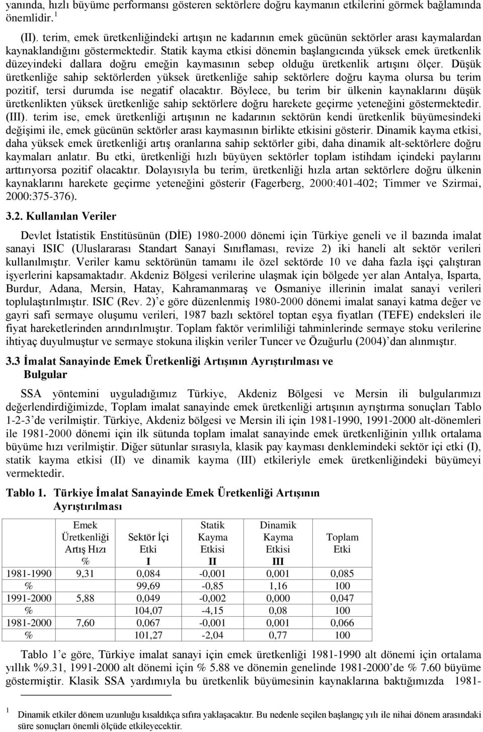 Düşük ürekelğe sahp sekörlerde yüksek ürekelğe sahp sekörlere doğru kayma olursa bu erm pozf, ers durumda se egaf olacakır.