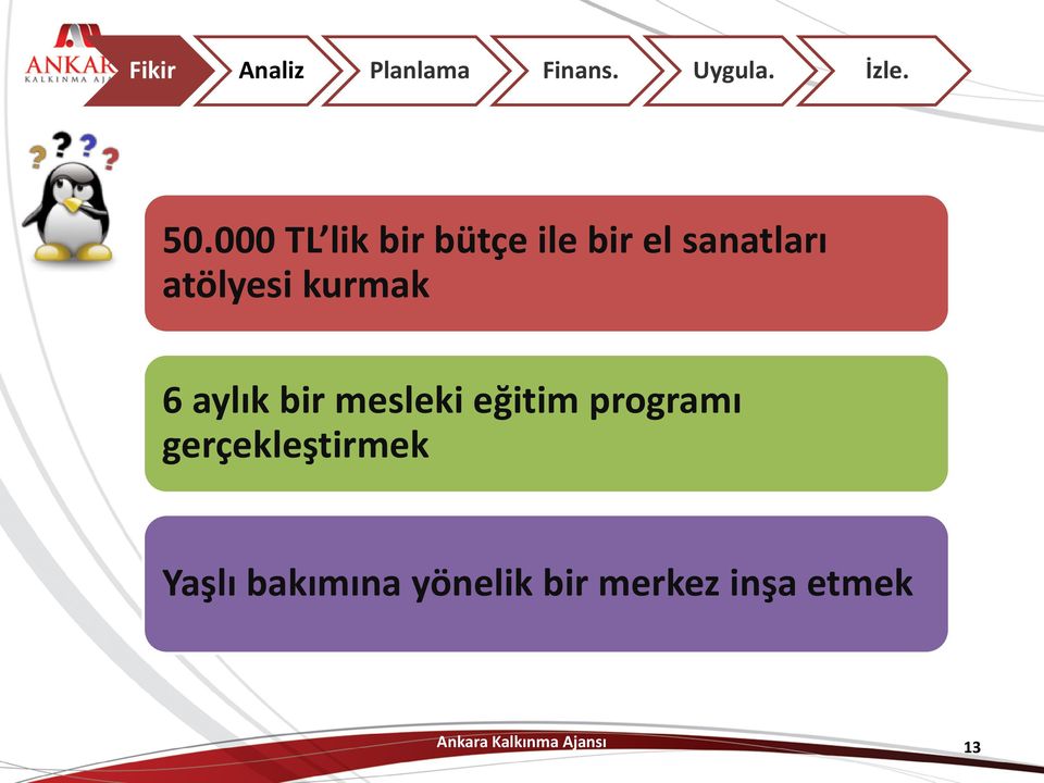 kurmak 6 aylık bir mesleki eğitim programı