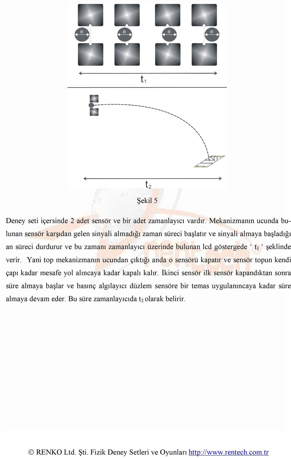 zamanlayıcı üzerinde bulunan lcd göstergede t 1 şeklinde verir.