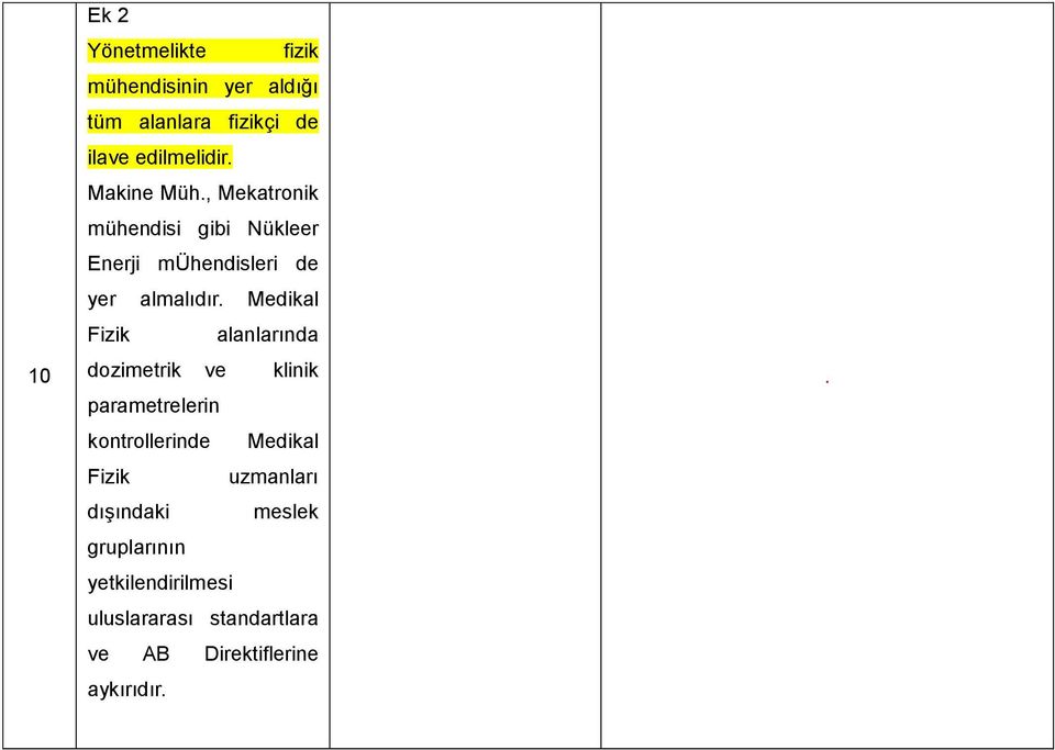 Medikal Fizik alanlarında dozimetrik ve klinik parametrelerin kontrollerinde Medikal Fizik