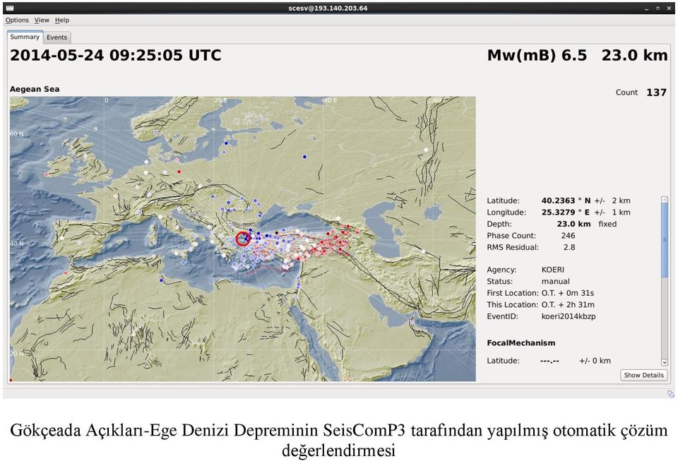 SeisComP3 tarafından