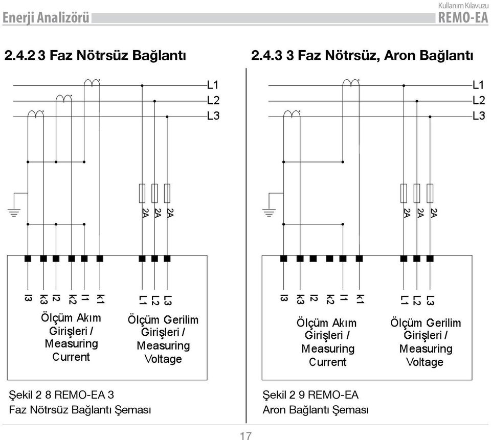 2 8 3 Faz Nötrsüz Bağlantı Şeması