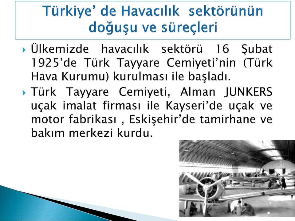 Türk Tayyare Cemiyeti, Alman JUNKERS uçak imalat firması ile