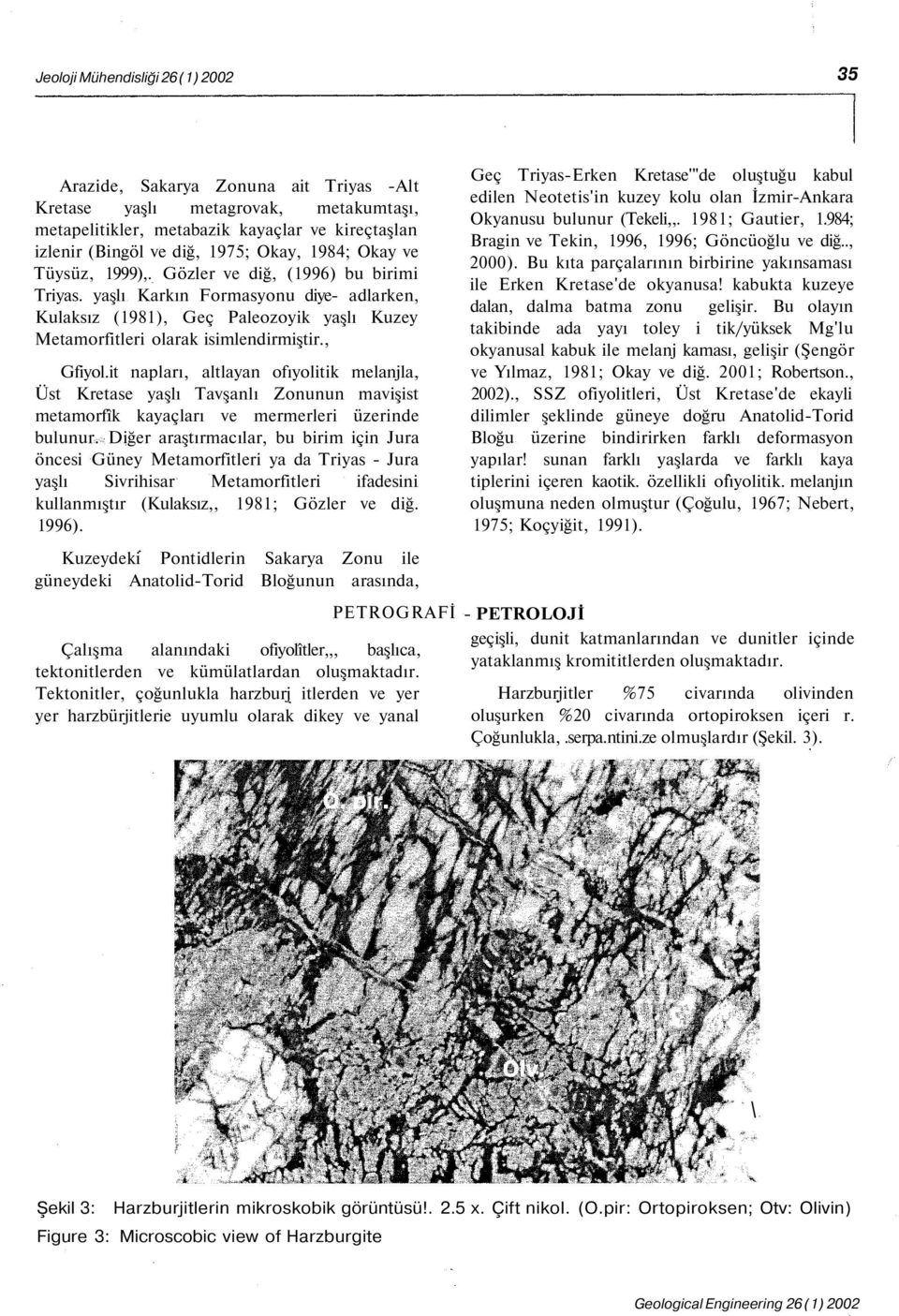 , Gfiyol.it napları, altlayan ofıyolitik melanjla, Üst Kretase yaşlı Tavşanlı Zonunun mavişist metamorfîk kayaçları ve mermerleri üzerinde bulunur.