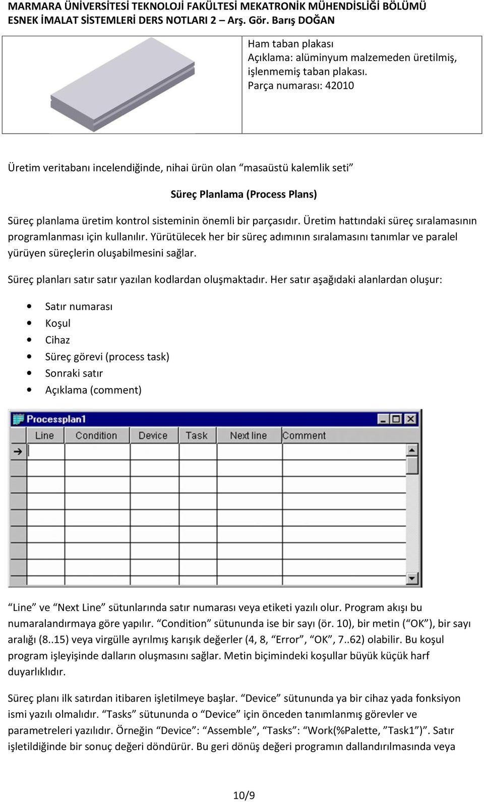 Üretim hattındaki süreç sıralamasının programlanması için kullanılır. Yürütülecek her bir süreç adımının sıralamasını tanımlar ve paralel yürüyen süreçlerin oluşabilmesini sağlar.