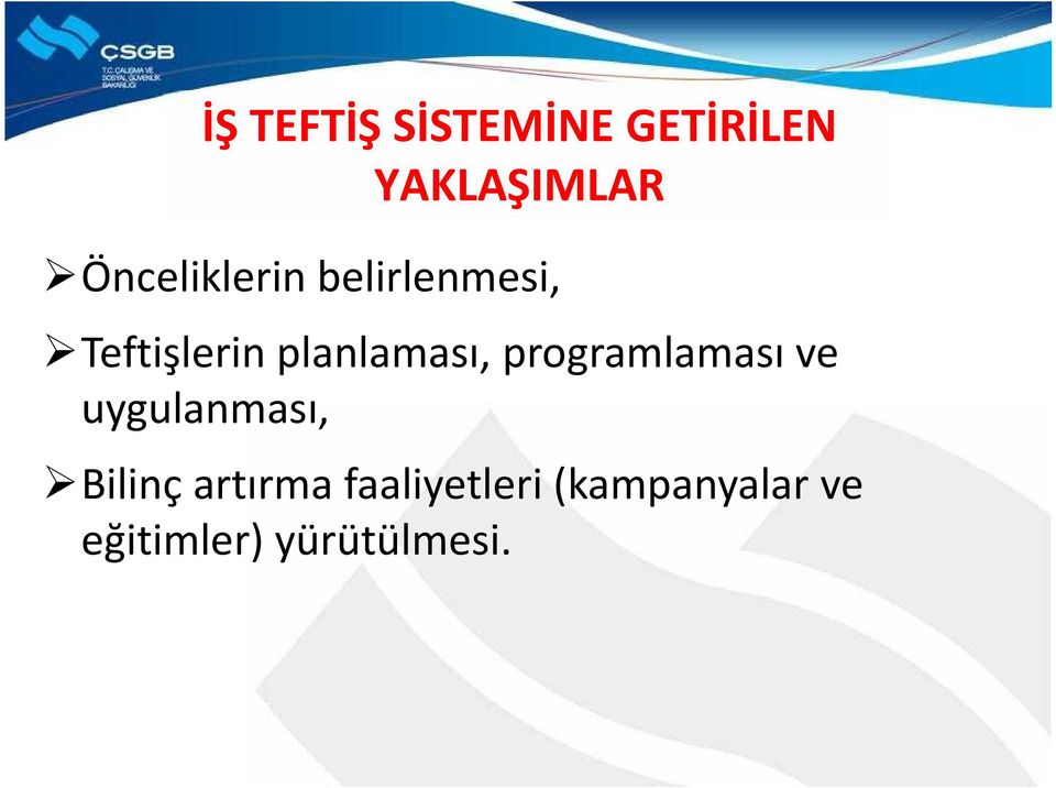 planlaması, programlaması ve uygulanması,