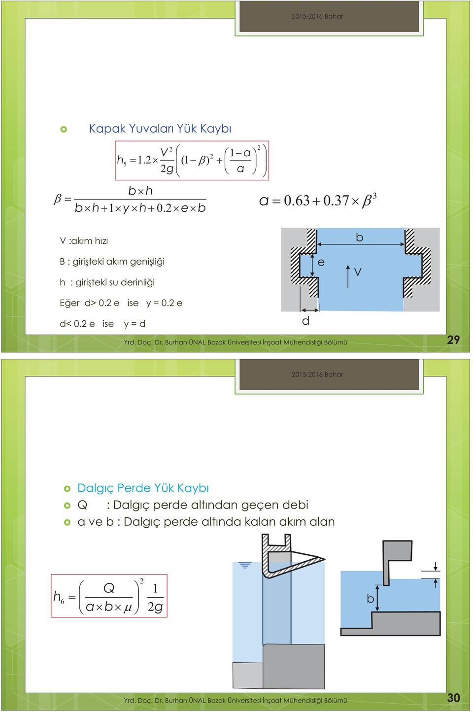 e ise y = d Yrd. Doç. Dr.