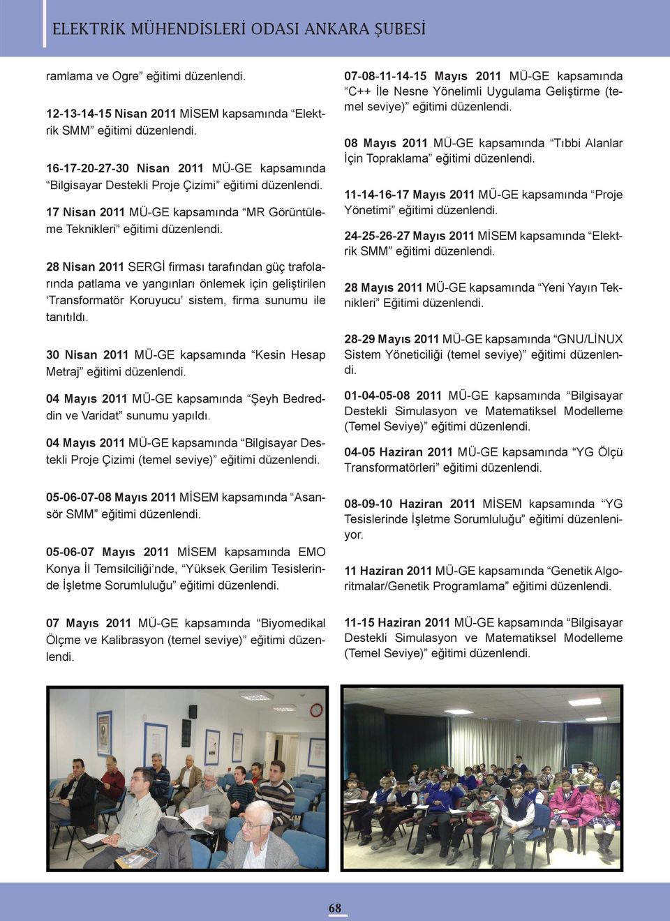 ile tanıtıldı. 30 Nisan 2011 MÜ-GE kapsamında Kesin Hesap Metraj 04 Mayıs 2011 MÜ-GE kapsamında Şeyh Bedreddin ve Varidat sunumu yapıldı.