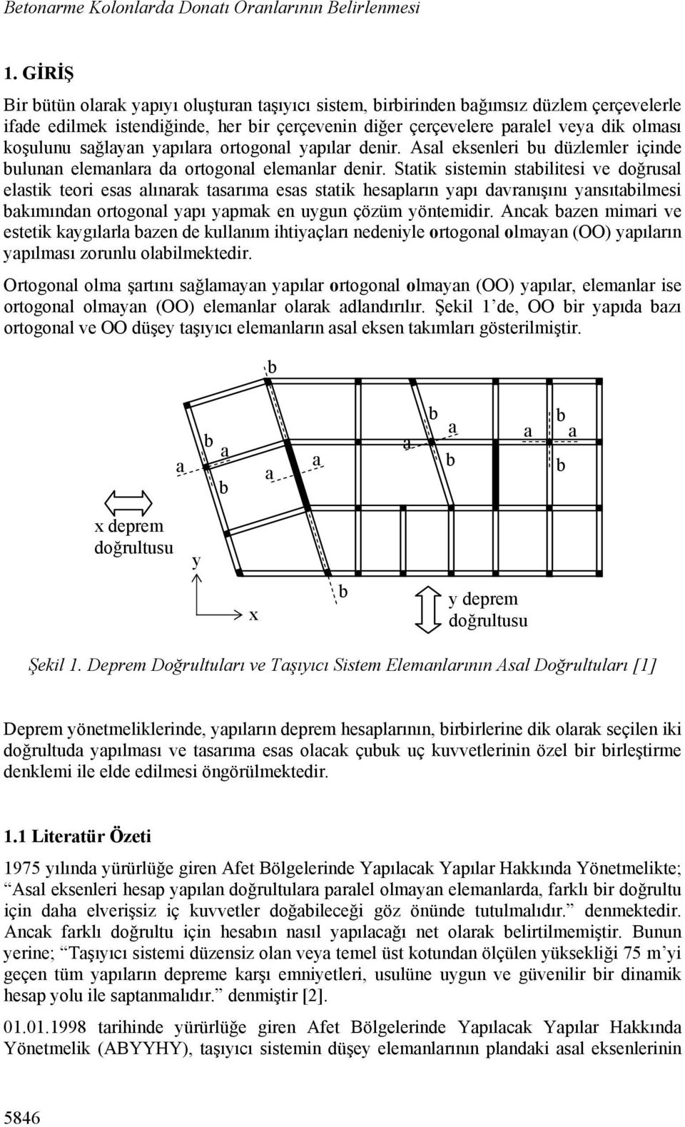 ortogonl ypılr denir. Asl eksenleri u düzlemler içinde ulunn elemnlr d ortogonl elemnlr denir.