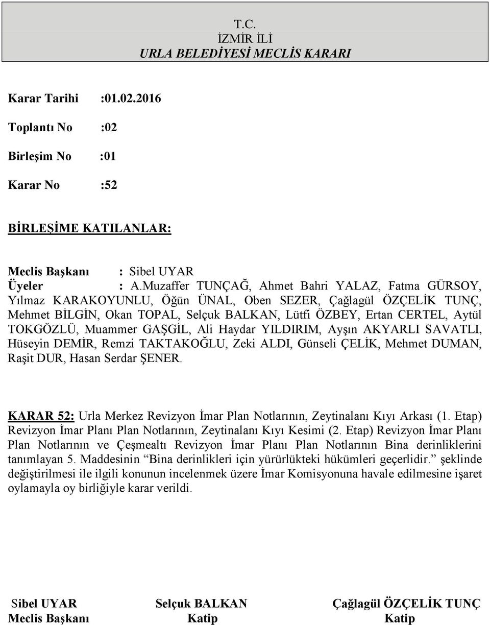 Etap) Revizyon İmar Planı Plan Notlarının ve Çeşmealtı Revizyon İmar Planı Plan Notlarının Bina derinliklerini tanımlayan 5.