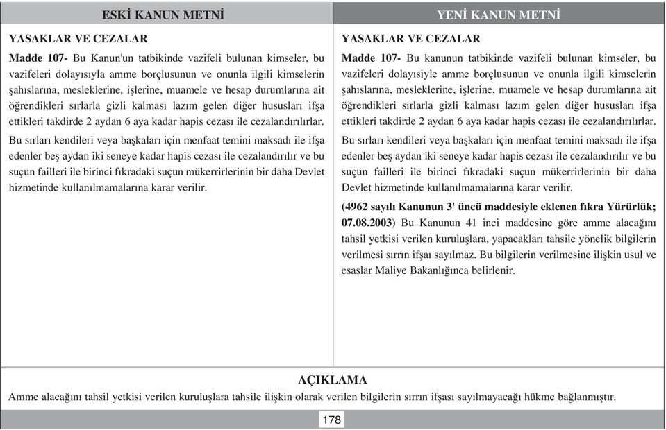 Bu s rlar kendileri veya baflkalar için menfaat temini maksad ile iffla edenler befl aydan iki seneye kadar hapis cezas ile cezaland r l r ve bu suçun failleri ile birinci f kradaki suçun