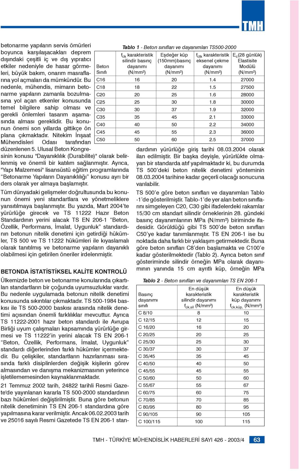 Bu konunun önemi son yıllarda gittikçe ön plana çıkmaktadır. Nitekim İnşaat Mühendisleri Odası tarafından düzenlenen 5.