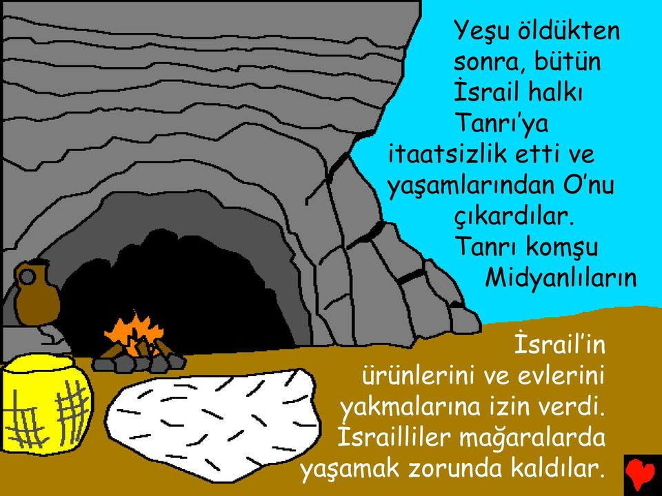 Tanrı komşu Midyanlıların İsrail in ürünlerini ve