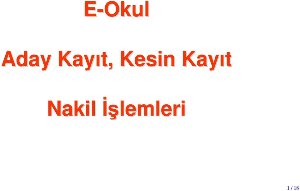 Kayıt Nakil