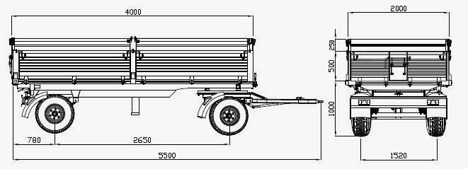 1. Genel Ölçüler KAPASİTE: 3 TON KAPASİTE: 4 TON