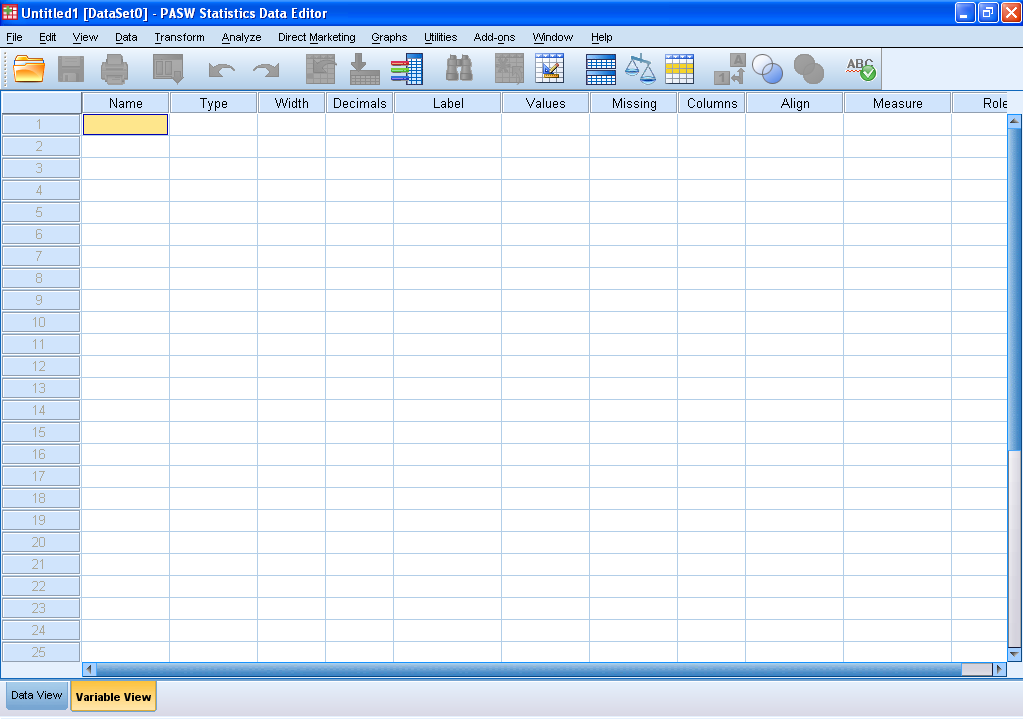 Data View Veri girişi ekranı