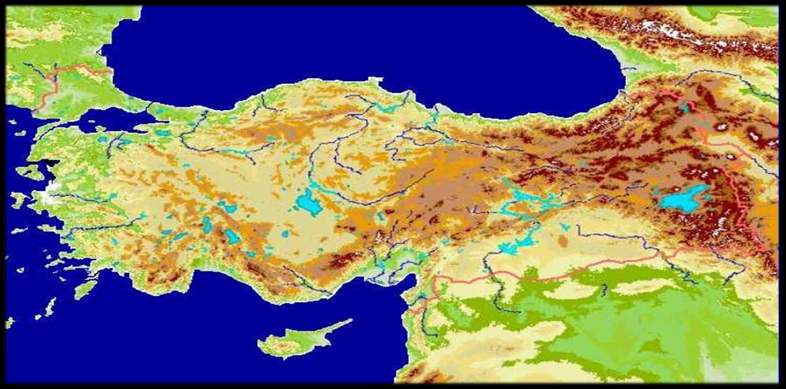 ÜLKEMİZİN SU POTANSİYELİ Dünyanın yarı-kurak bir bölgesinde bulunan Türkiye de yağış, zamana ve bölgelere göre
