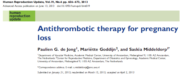 Yapılan RCT larda herediter trombofilili hastalarda verilen LMWH