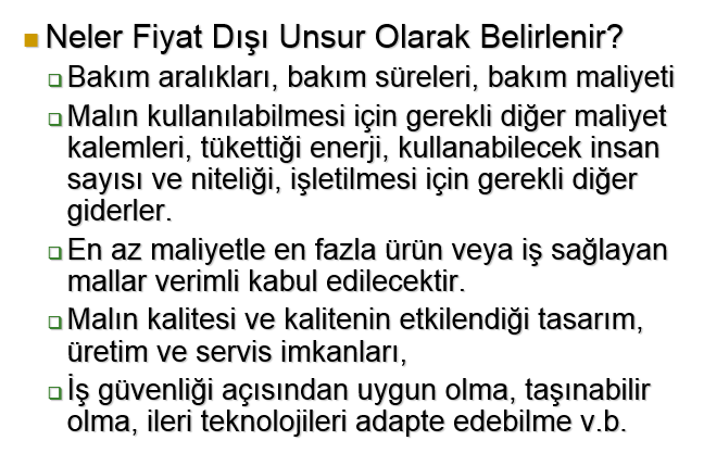 Fiyat Dışı