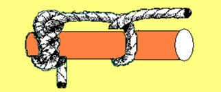 ÇÜRÜK BAĞI (Uzatma Bağı): Tekrar uzatılması gereken bir halatı geçici olarak kısaltmak veya bedeni üzerinden kol atmış, başka bir nedenle bedeninden zedelenmiş herhangi bir halatın zedelenmiş