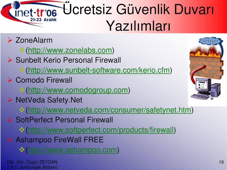 cfm) Comodo Firewall (http://www.comodogroup.com) NetVeda Safety.Net (http://www.netveda.