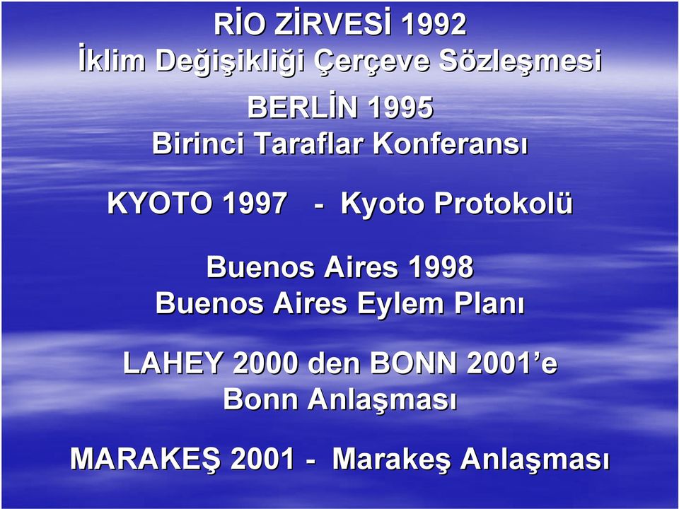 Kyoto Protokolü Buenos Aires 1998 Buenos Aires Eylem Planı LAHEY
