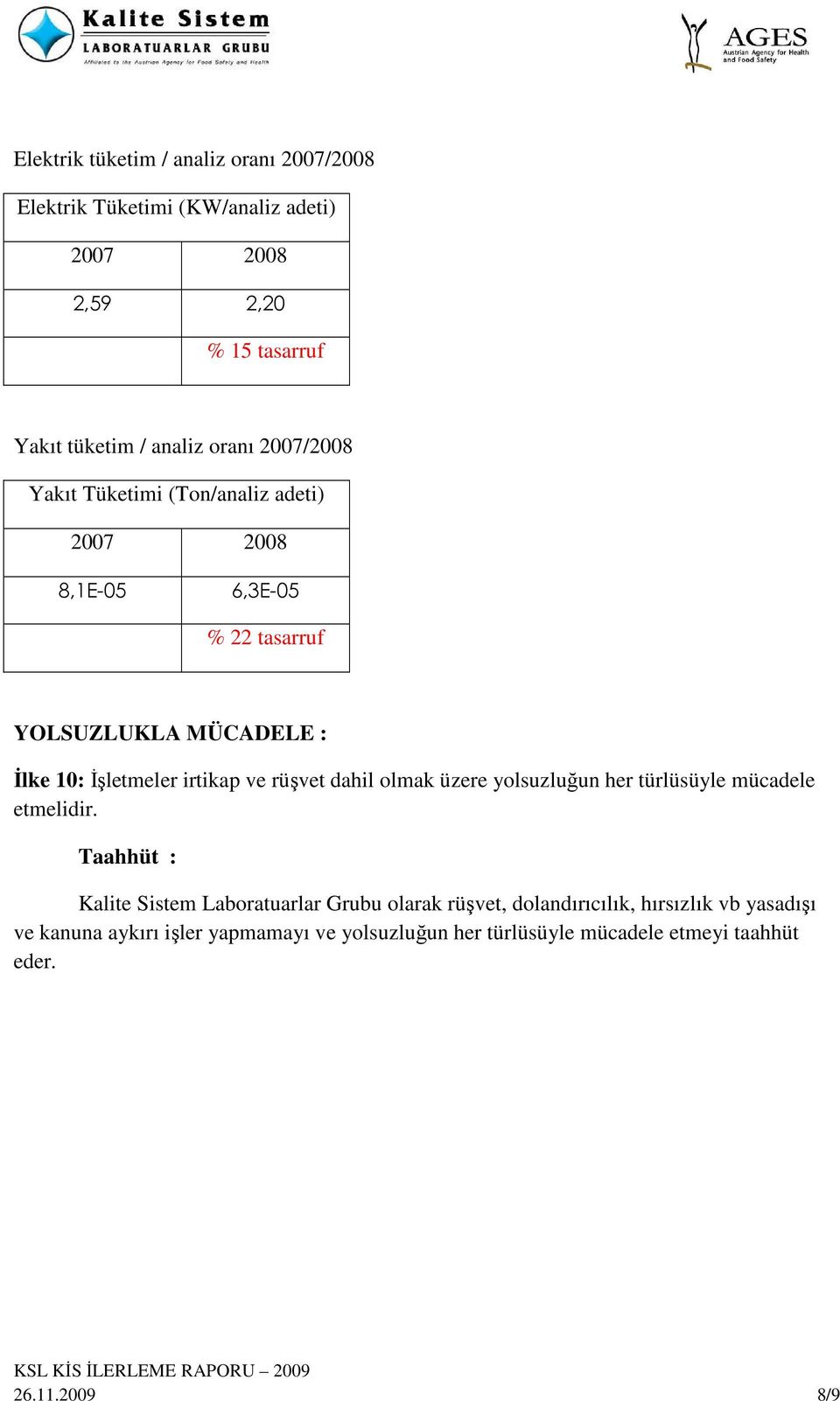 irtikap ve rüşvet dahil olmak üzere yolsuzluğun her türlüsüyle mücadele etmelidir.